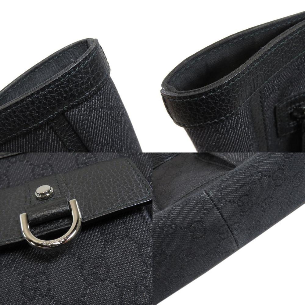 Gucci GG Outlet Tote Bag Canvas Black - Picture 7 of 9